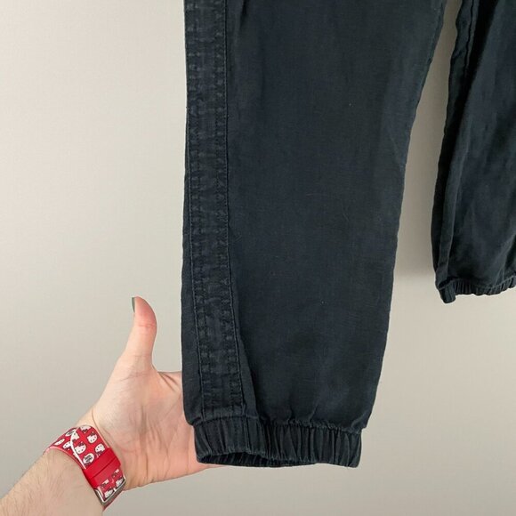 Athleta Cabo Linen Joggers in Black Size 6 - Picture 6 of 7